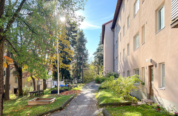 Asuintalon sisäpiha Käpylässä 