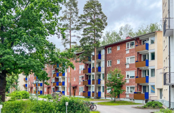 Munkkivuoren vehreitä piha-alueita